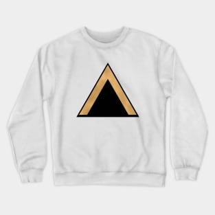 black and gold triangle design Crewneck Sweatshirt